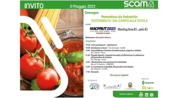 Convegno sulla sostenibilità del pomodoro a Macfrut 2023